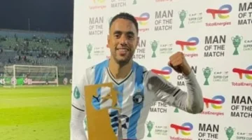 محمد الشيبي يحسم لقب أفضل لاعب في مباراة السوبر الإفريقي ويقود فريقه للنصر